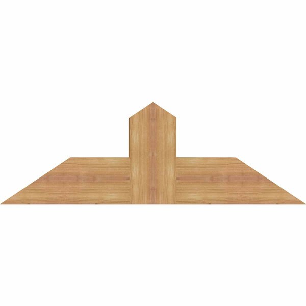 Ekena Millwork Portland Smooth Timber Gable Bracket, Western Red Cedar, 36"W x 12"H x 5 1/2"D x 5 1/2"F, 8/12 Pitch GBW036X12X0606POR00SWR - main